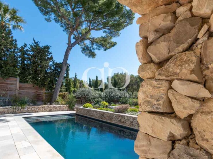 PRESQU'ILE CASSIS : Bastide vue mer - Piscine - Astone Immobilier