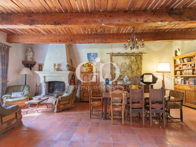 ROQUEVAIRE : Demeure ancienne Provençale - Living - Astone Immobilier