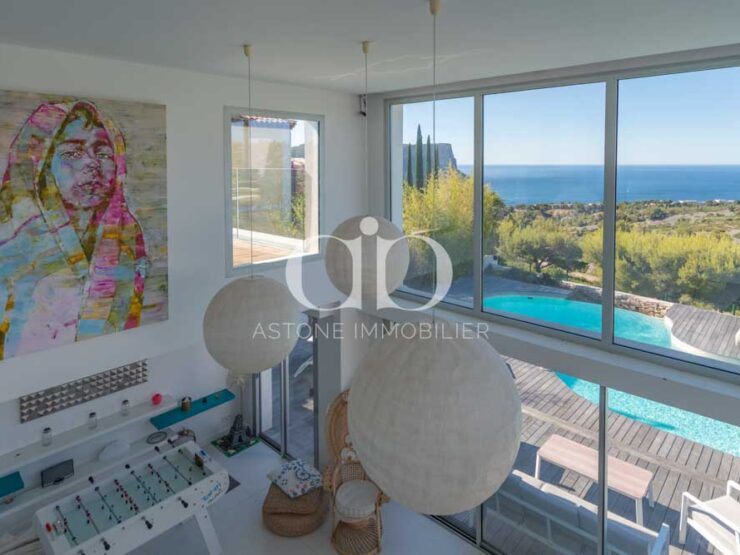 CASSIS : Villa magnifique avec piscine vue Mer et Cap Canaille - Vue Cap Canaille - Astone Immobilier